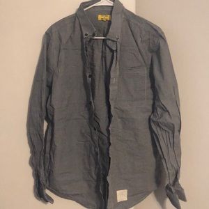 Black and white checkered five-four button up